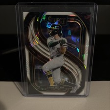 2025 Panini Select Jacob Wilson RC Premier Level White Ice Prizm 20/25 Athletics