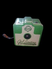 Girl Scouts 2018 Collectible Tin Camera Themed Shape Empty, great condition
