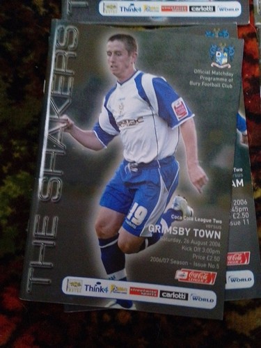 19 Bury 2006/7 Season Programmes - Picture 9 of 20