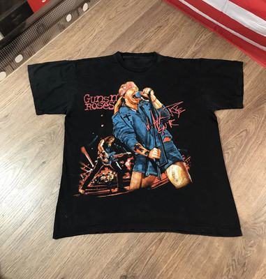 VTG Style Live Axl Rose Concert Band Shirt Black Unisex Size S-5XL EM1493