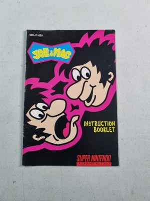 Joe & Mac (Super Nintendo Entertainment System, 1992) Manual Only!