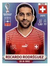 Ricardo Rodríguez Switzerland 2022 Panini World Cup Sticker #SUI 8