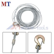 Steel Winch Cable With 14in Hook 316 Inch X 100 Feet Tow Cable 7x19 Strands