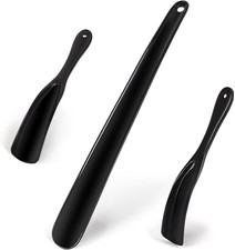 Shoe Horn, 3Pcs Premium Plastic Horns 16  7.5 Inch , Horn Long Handle For Sen