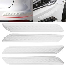 Anti-Collision Patch Car Bumper Guard Strip Anti-Scratch Bu Color: White-4Pack