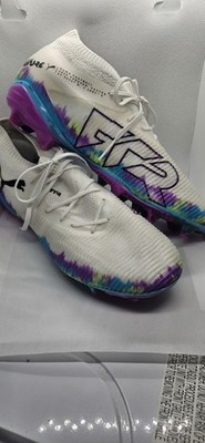 Puma Future Z Women s Soccer Cleats Size 7  White Pink Blue FG/AG