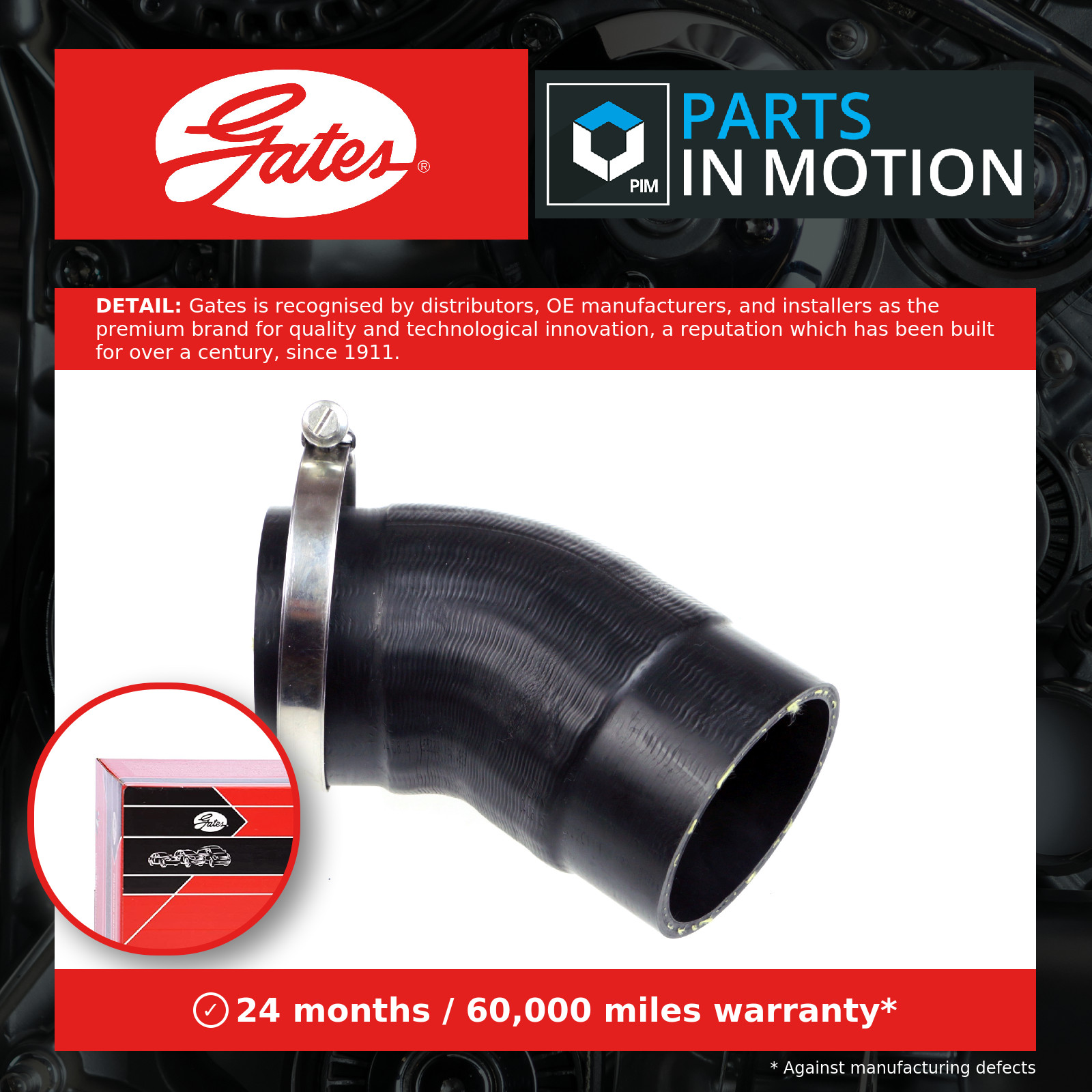 ✅Fits GATES GAT09-0885 Charge Air Hose GAT09-0885 Intercooler hose L ⭐UK Seller⭐ - Image 14