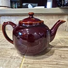 Vintage McCoy Pottery brown drip glaze teapot Made In The USA #206 Made