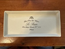 Luxe Pour la Maison Le Bain Paris Rectangular Porcelain Tray 10-1/8" x 4-5/8"