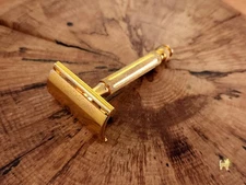 Gillette Contract Tech Gold Vintage Double Edge Safety Razor