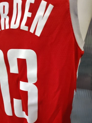 耐克 Dri Fit Swingman NBA 火箭队 #13 Harden 球衣 44 码中号红色非常好 - 第 4 张/共 11 张