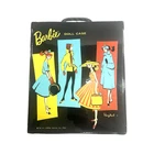 Vintage 1961 Mattel Barbie® Black Vinyl Ponytail Doll Carrying Case ~ EXC