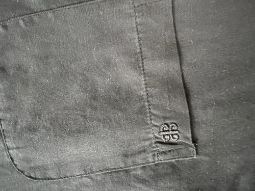 Reyn Spooner button down black shirt men’s size XL Neutral Grunge linen blend - Picture 6 of 8