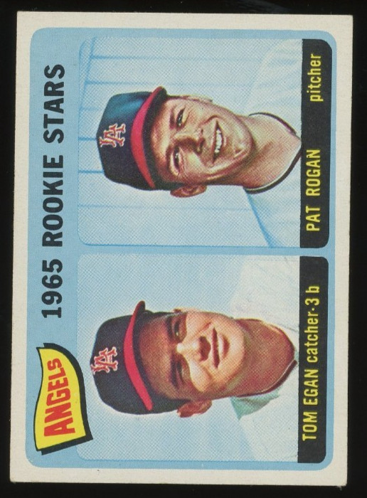 1965 Topps #486 California Angels Rookie Stars Tom Egan / Pat Rogan EX+