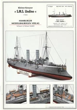 HMV 1:250 scale German light cruiser Undine paper model NEW