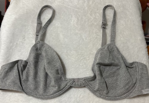 Sujetador con aros Calvin Klein vintage años 90 gris mezcla de algodón talla 32B (etiqueta 34) - Imagen 11 de 18