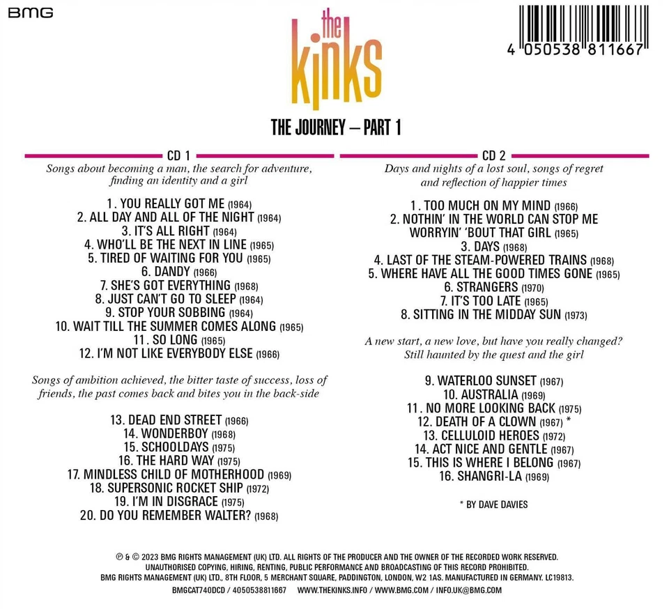 THE KINKS---"The Journey Part 1 "---(2CD)---NEU & OVP - Bild 2 von 3