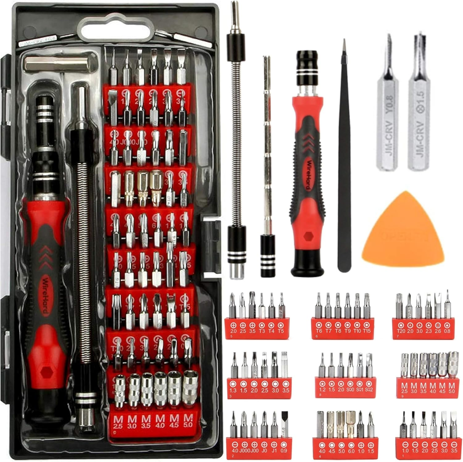 62-in-1 Magnetic Precision Screwdriver Set - Ideal Tool Kit for Electronics & Gi