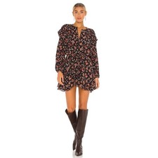 Free People Flower Fields Mini Dress in Dark Combo NWT Size XS