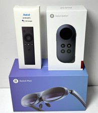 Rokid Max AR Glasses Bundle w/ Rokid Station Android TV Controller  Great