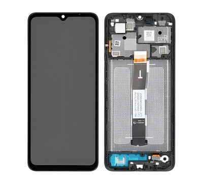 Original Xiaomi Redmi 12C IPS Display Touchscreen Bildschirm Rahmen Schwarz