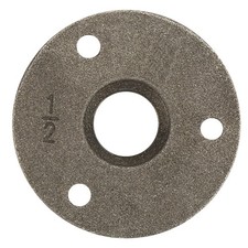 10pcs Alloy/ Cast Iron 3 Holes 65mm DN15 Flange Pipe Base Thread Floor