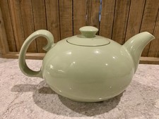 Beautiful Sage Green Ceramic Tea Pot Pitcher Marked #2 On Bottom