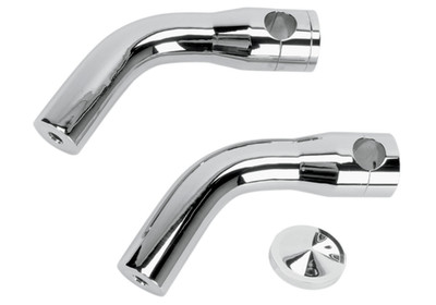 Accutronix Elite Custom Billet Aluminum 6'' Pullback Risers - Chrome - HRP1356-C