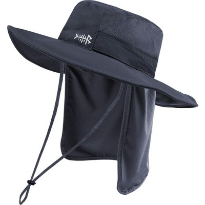 Sonnenhut Fischerhut Bucket Hut UPF 50+ UV-Schutz  taktischer Angelhut mit br...