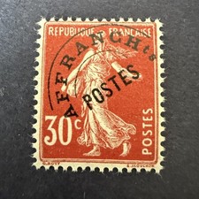Préoblitéré Y&T 58 "Semeuse 30c rouge" en neuf ** sans charnière. TB.