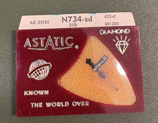 NOS Vintage Astatic Diamond Phonograph Record Album Player Stylus Needle N734-sd