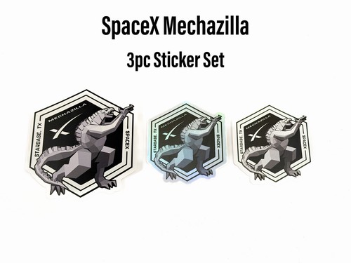 SpaceX Starship Specialty Mechazilla Starbase Sticker Set - 3 Piece