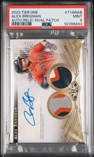 2023 Topps Tier One - Tier One Autographed Relics Alex Bregman Dual PSA 9  4/25