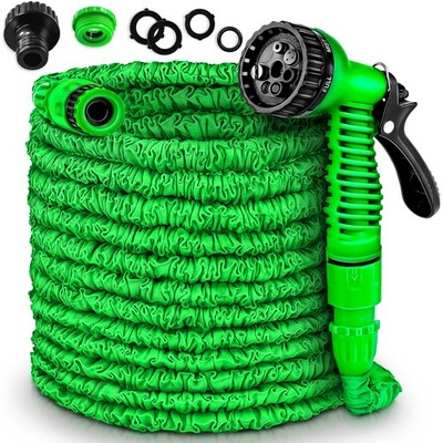 TRESKO  Flexibler Gartenschlauch 30m Wasserschlauch dehnbarer Flexischlauch