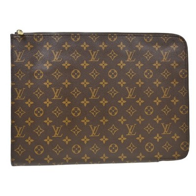 Best05 LOUIS VUITTON MONOGRAM POCHE DOCUMENTS BAG M53456 TH0928 NQ08703