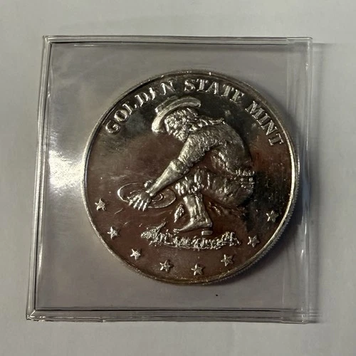 1 oz .999 Fine Silver - Golden State Mint (GSM) - Prospector