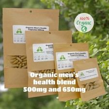 Organic Men's Health Blend 500mg or 650mg Vegetarian Capsules