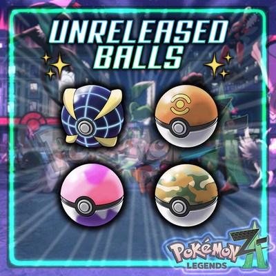 Unreleased Balls Legends ZA (Legends Z-A) Beast - Dream - Sport - Safari - Ball