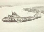 McDonnell Douglas Dc-5 In-Flight Aircraft Vintage Aviation Bookplate Art Print