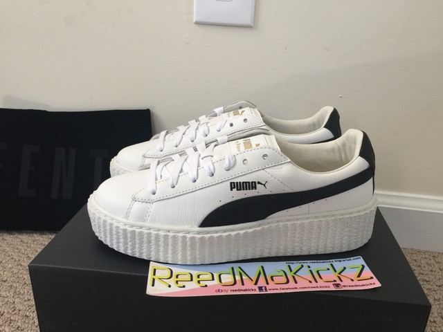 puma by rihanna creeper white leather