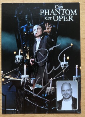 David Arnsperger AK Phantom der Oper Musical Autogrammkarte original signiert