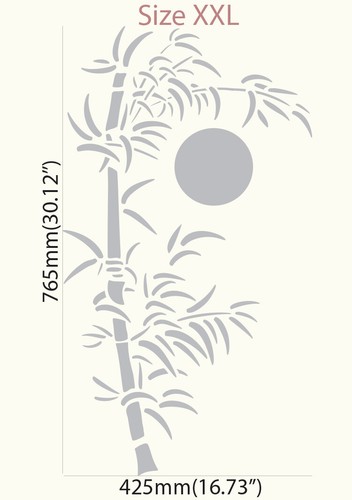 Bambus Schablone Baum Sonne Chinesische Malerei Wandmöbel Handwerk Wiederverwendbare Kunst CI3 - Bild 14 von 16