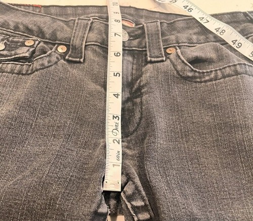 Pantalones de mezclilla True Religion Julie bolsillo con solapa negros talla 30 (MH) - Imagen 5 de 9