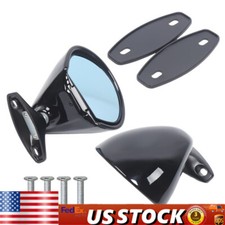 1 Pair Vintage Classic Universal Car Racing Door Side Rearview Wing Mirrors 2pc