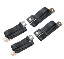 Classic Style Medallion Deluxe Black Seat Belts Musclecar Hotrod Pair Lh Rh Classic Style Medallion Deluxe Black Seat Belts Musclecar Hotrod Pair Lh Rh