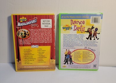 2) DVDs The Wiggles Dance Party & Magical Adventure 31 Songs