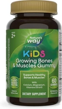 Nature's Way Kids Growing Bones & Muscles Gummies, Supports Healthy Bones & Musc