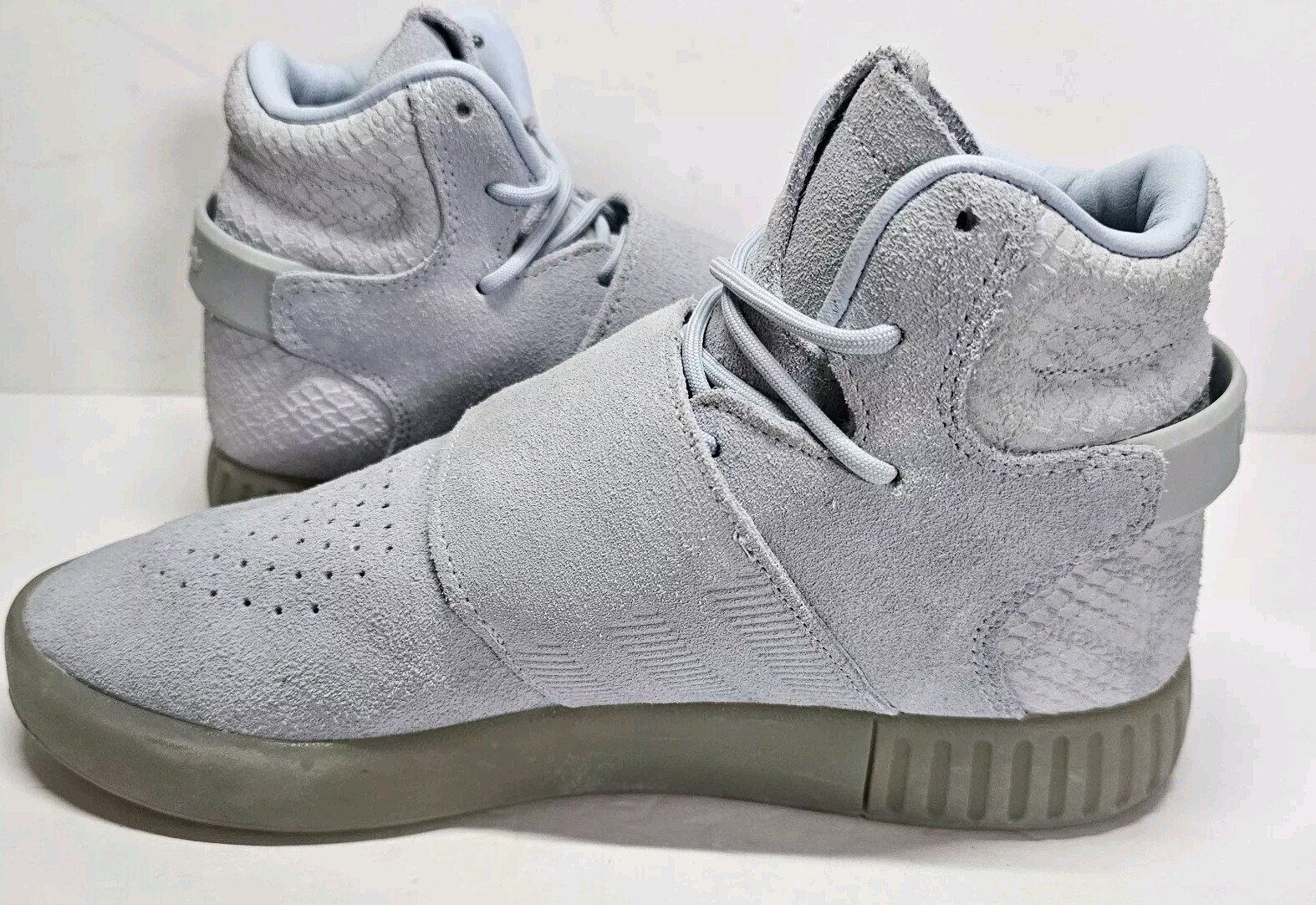 Adidas Shoes Sneakers Men's Size 5.5 Baby Blue Tubular Invader Strap CG5071 thumbnail 4