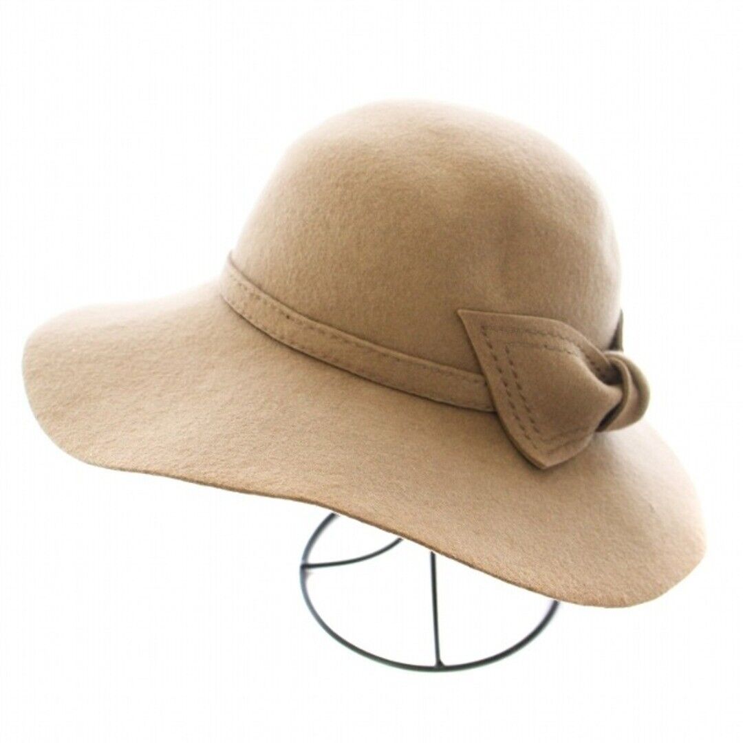 Kashira CA4LA Felt Hat Wide Brim Ribbon Wool Brown KU Used Kashira CA4LA Felt Hat Wide Brim Ribbon Wool Brown KU Used