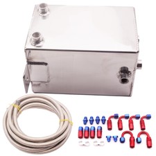 New 3.5L Aluminium Universal Complete Fuel Surge Tank 3.5LT Swirl Pot System kit